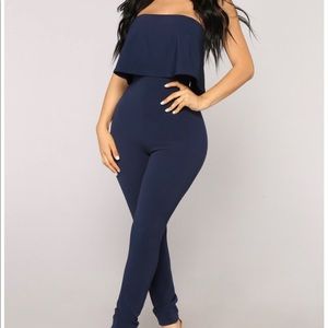 SHOULDER LESS JUMPSUIT